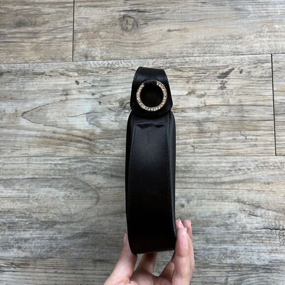 Cache Handbag Mini Black Nylon Vintage Y2K 90s Grunge Goth - Picture 9 of 9